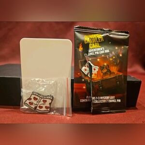 Dungeon Crawler Carl Enamel Pin, Common Pin: Carls Heart Boxers